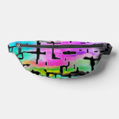 Helder gekleurde Funky Cool Abstract Heuptasje (Liggend)
