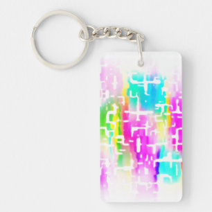 Helder gekleurde funky Cool Sleutelhanger