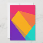 Helder gekleurde geometrische driehoeken Generieke Kaart (Achterkant)
