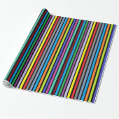 Helder gekleurde Gift Wrap Cadeaupapier (Uitgerold)