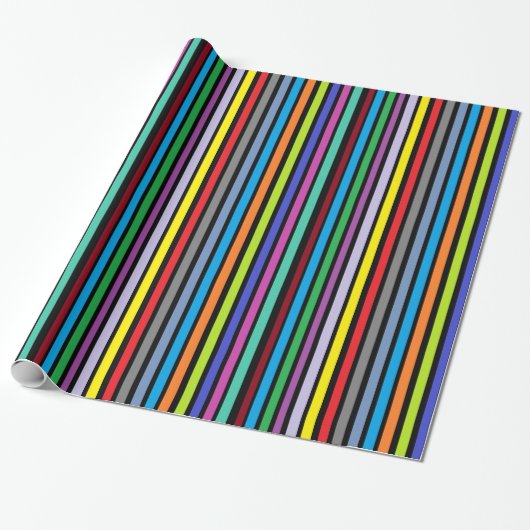 Helder gekleurde Gift Wrap Cadeaupapier (Uitgerold)