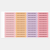 Helder gekleurde Gingham Plaid basisschool Labels (Vel)