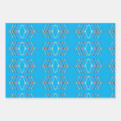 Helder gekleurde Golfclusters Inpakpapier Vel (Voorkant 2)