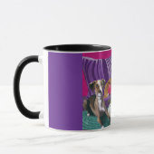 Helder gekleurde Greyhound Coffee Mok (Links)