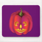 Helder gekleurde Jack-O-Lantern Halloween Muismat (Voorkant)