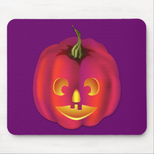 Helder gekleurde Jack-O-Lantern Halloween Muismat
