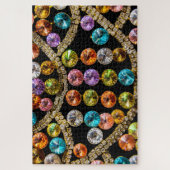 Helder gekleurde juwelen Jigzaag Puzzle Legpuzzel (Verticaal)