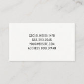 Helder gekleurde mode make-up | Vrouwenoog Visitekaartje (Achterkant)