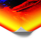 Helder gekleurde Oranje sterren. Bestel nu Poster (Hoek)