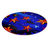 Helder gekleurde Oranje sterren. Bestel nu Snijplank (Hoek)