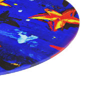 Helder gekleurde Oranje sterren. Bestel nu Snijplank (Hoek)