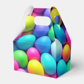 Helder gekleurde Paasei/Lente Bedankdoosjes (Achterkant)