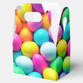 Helder gekleurde Paasei/Lente Bedankdoosjes (Geopend)