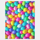 Helder gekleurde Paasei/Lente Fleece Deken (Voorkant)