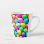 Helder gekleurde Paasei/Lente Latte Mok (Rechts)