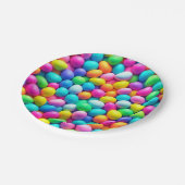 Helder gekleurde Paasei/Lente Papieren Bordje (Gekanteld)