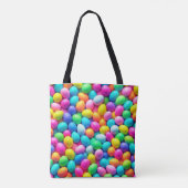 Helder gekleurde Paasei/Lente Tote Bag (Achterkant)