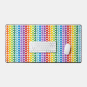 HELDER GEKLEURDE REGENBOOG VALENTIJN HARTEN BUREAUMAT (Keyboard & Muis)
