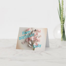 Helder gekleurde roze gele rozen bloemige Waterver Kaart