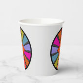 Helder gekleurde speciale Circus Big Top Papieren Bekers (Links)