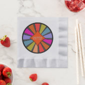 Helder gekleurde speciale Circus Big Top Servet (Insitu)