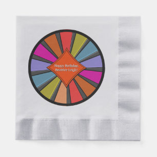 Helder gekleurde speciale Circus Big Top Servet