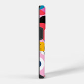 Helder gekleurde speelse vormen moderne geometrisc iPhone hoesje (Rechterkant)