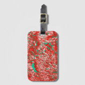 Helder gekleurde unieke kool bagagelabel (Voorkant (verticaal))