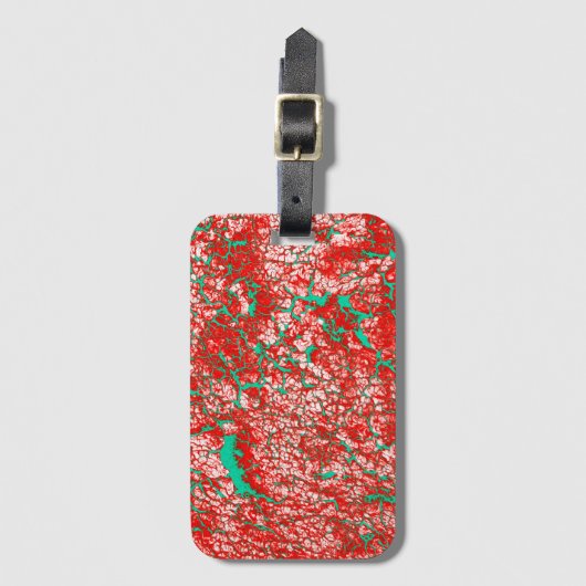 Helder gekleurde unieke kool bagagelabel (Voorkant (verticaal))