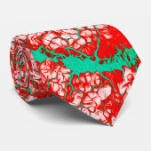 Helder gekleurde unieke kool stropdas (Opgerold)