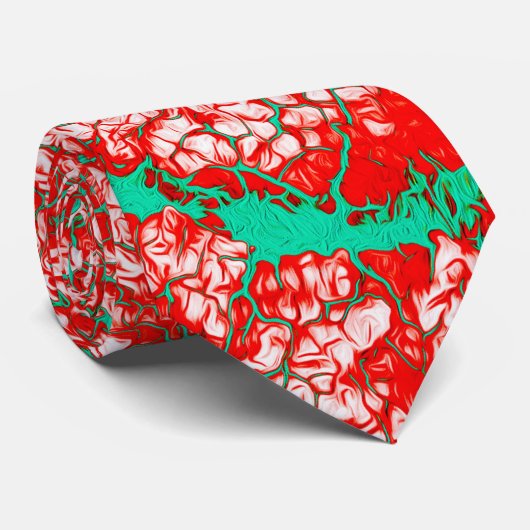 Helder gekleurde unieke kool stropdas (Opgerold)