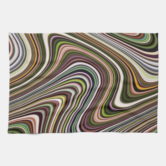 Helder gekleurde unieke kool theedoek (Horizontaal)