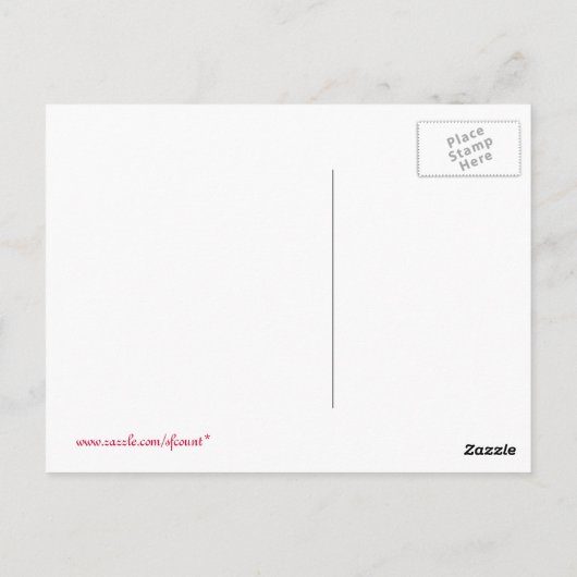 Helder gekleurde Weg in Roos en Geel Briefkaart (Achterkant)