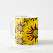 Helder gele bloemen koffiemok (Voorkant links)