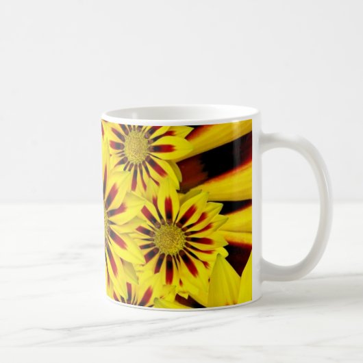 Helder gele bloemen koffiemok (Rechts)