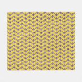 Helder Gele Engelenvis Fleece Deken (Voorkant (Horizontaal))