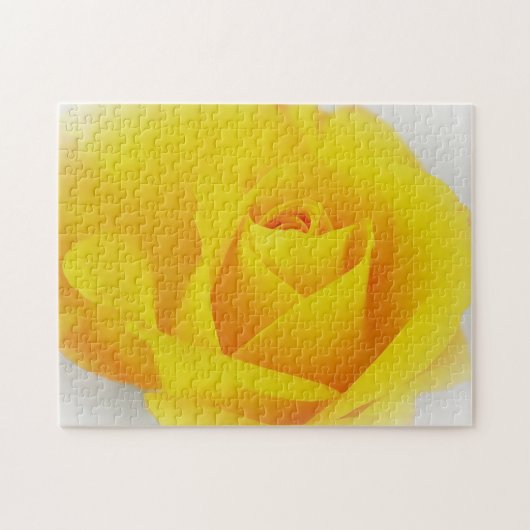 Helder Gele Roos Bloem Bloem Kunst Puzzel (Horizontaal)