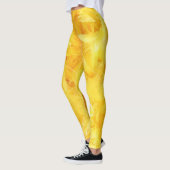 Helder Gele Veren Leggings (Links)