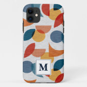 Helder Geometrisch Abstract Middeleeuws Modern Case-Mate iPhone Case (Achterkant)