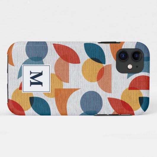 Helder Geometrisch Abstract Middeleeuws Modern Case-Mate iPhone Case (Achterkant (horizontaal))