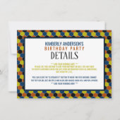 Helder geometrisch patroon, modern verjaardagsdeta kaart (Voorkant)