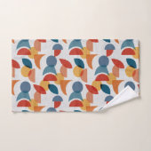 Helder geometrisch retro Abstract Mideeuwse Modern Bad Handdoek (Handdoek)