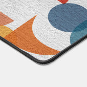 Helder geometrisch retro Abstract Mideeuwse Modern Bureaumat (Hoek)