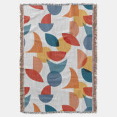 Helder geometrisch retro Abstract Mideeuwse Modern Deken (Voorkant Verticaal)