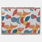Helder geometrisch retro Abstract Mideeuwse Modern Deken (Voorkant)