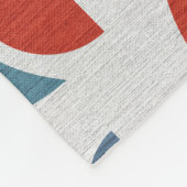 Helder geometrisch retro Abstract Mideeuwse Modern Fleece Deken (Hoek)