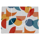 Helder geometrisch retro Abstract Mideeuwse Modern Groot Cadeauzakje (Voorkant)