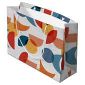 Helder geometrisch retro Abstract Mideeuwse Modern Groot Cadeauzakje (Achterkant Gekanteld)