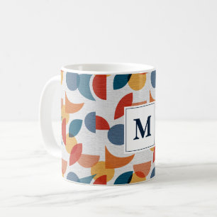 Helder geometrisch retro Abstract Mideeuwse Modern Koffiemok
