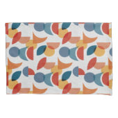 Helder geometrisch retro Abstract Mideeuwse Modern Kussensloop (Voorkant-Links)